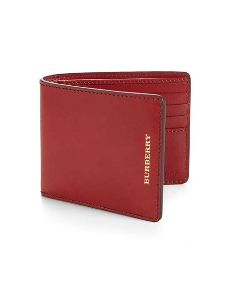 burberry men wallet red inside|Burberry zipper wallet.